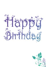 Decorated Birthday Card - Tarjeta De Cumpleaños